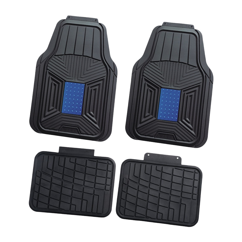 ZH8036 Anti-slip And Hard-wearing Injection Molding + Aluminum Film Car Floor Mats